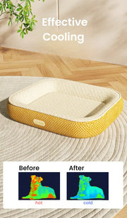 ChillBead™ Cooling Pet Pad - Gel Ice Mat for Car & Home, 4 Sizes - SNUGTREKKER