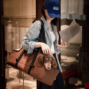 Extended Pet Shoulder Carrier – Ergonomic Travel Bag for Long-Body Dogs & Cats