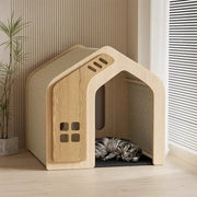 Sunset Cabin™ Wooden Pet House | Outdoor Cat & Dog Shelter UK