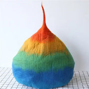 SnugTrekker™ Cosy Felt Cat Cave — Wool Cat Bed UK