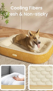 ChillBead™ Cooling Pet Pad - Gel Ice Mat for Car & Home, 4 Sizes - SNUGTREKKER