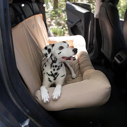 RideGuard™ Waterproof Dog Car Seat Cover – Rear Seat Travel Bed for Cats & Dogs