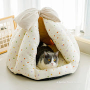 Polka Dot Pet Tent Bed