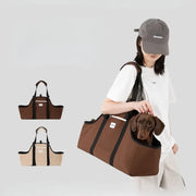 Extended Pet Shoulder Carrier – Ergonomic Travel Bag for Long-Body Dogs & Cats