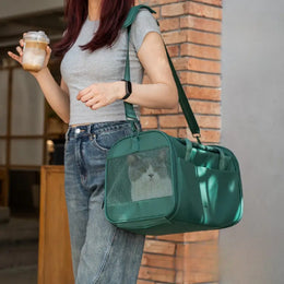 TravelNest™ Foldable Airline Pet Carrier – Large-Capacity Waterproof Travel Bag