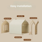 Sunset Cabin™ Wooden Pet House | Outdoor Cat & Dog Shelter UK