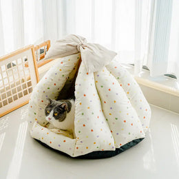 Polka Dot Pet Tent Bed