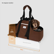 Extended Pet Shoulder Carrier – Ergonomic Travel Bag for Long-Body Dogs & Cats